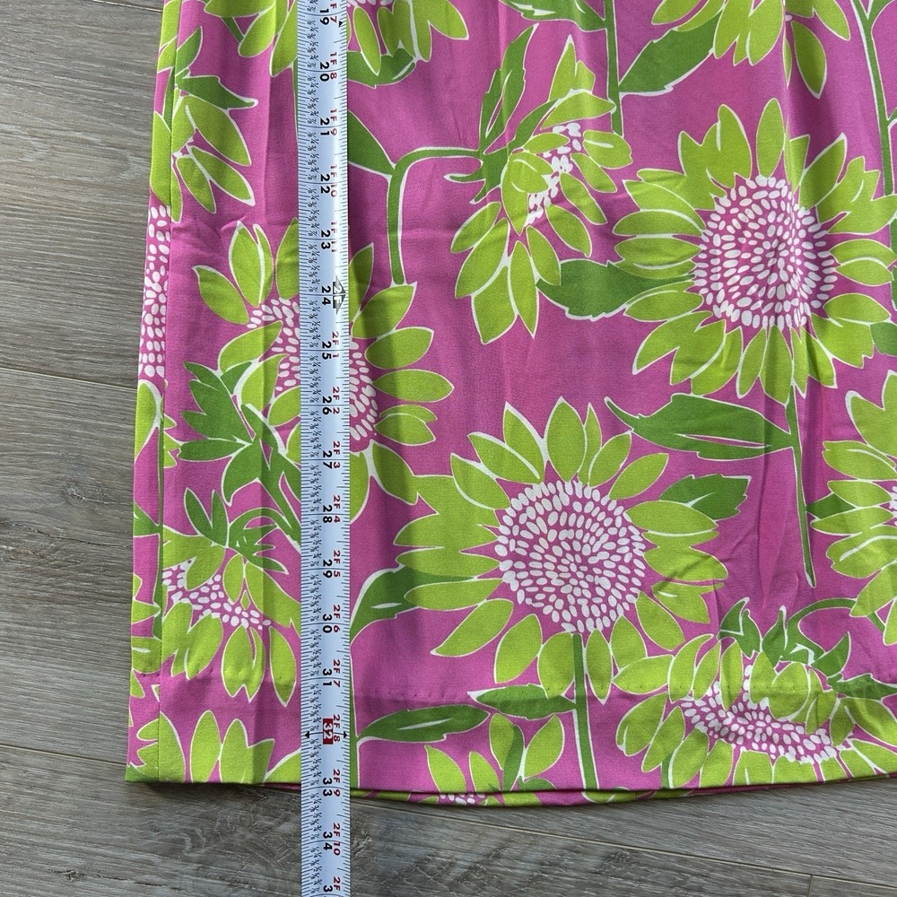 VTG NWT Lilly Pulitzer Size 0 Lena Silk Halter Sunflower Dress Built In Bra - Picture 14 of 15